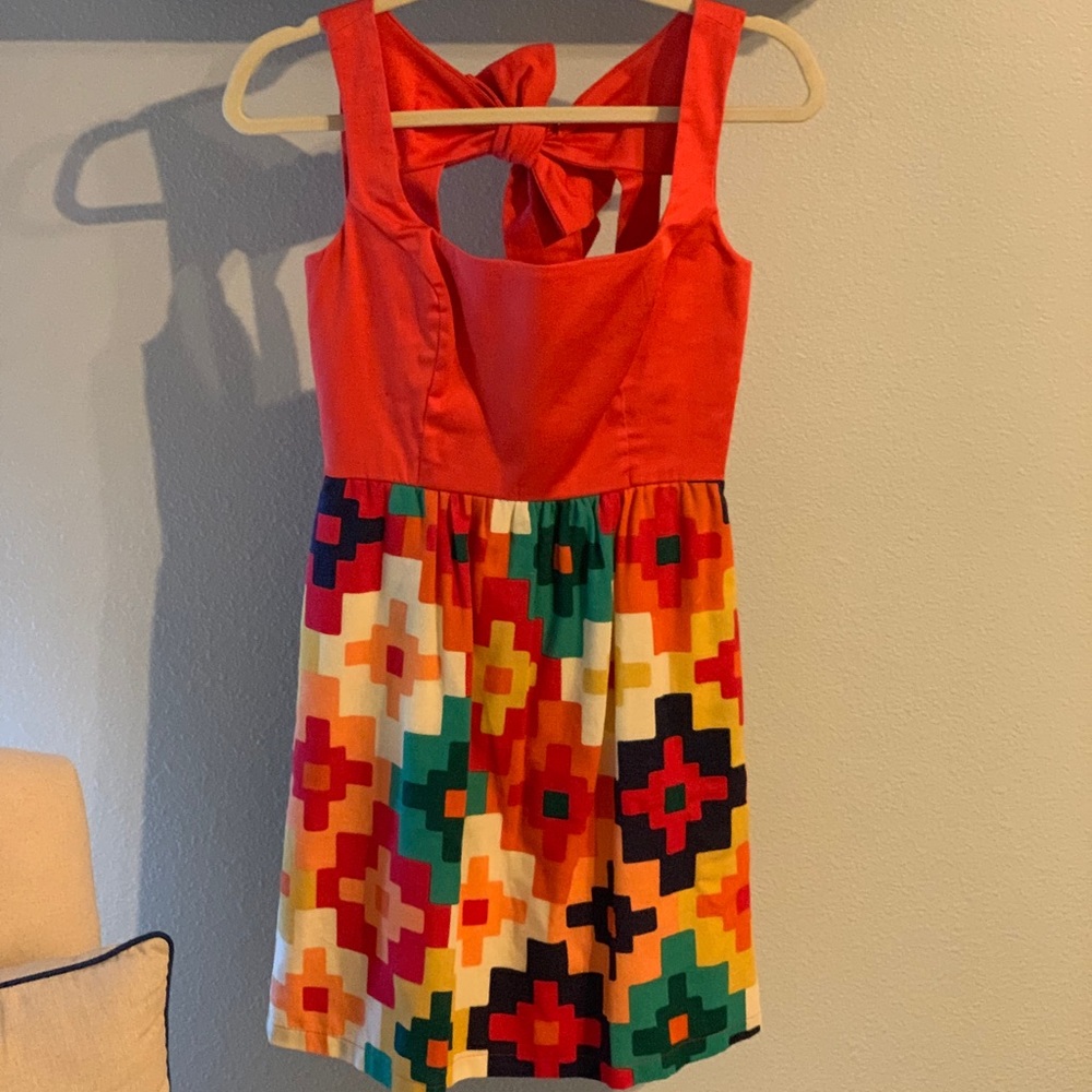 Judith March Orange Bow Dress